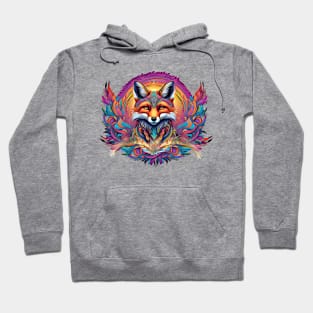 Tribal Fox Majestic Powerful Design Hoodie